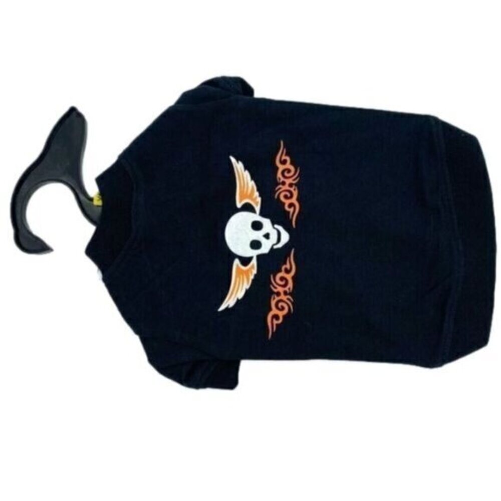 Casual Canine Ruff-N-Tuff Biker Skull Dog Shirt New XS